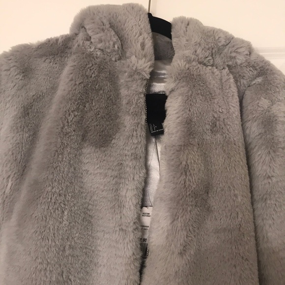 Faux Fur Hooded Jacket NWT - Picture 2 of 4